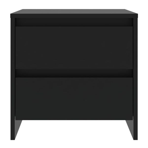 vidaXL Bedside Cabinets 2 pcs Black 45x34.5x44.5 cm Engineered Wood