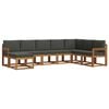 vidaXL Outdoor Sofa Set 8 pcs Natural and Anthracite
