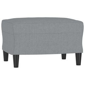 vidaXL Footstool Light Grey 60x50x41 cm Fabric