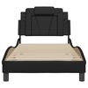 vidaXL Bed Frame "Viana" without Mattress Black 90x190 cm Faux Leather