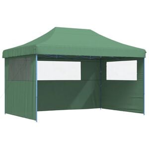 vidaXL Party Tent 440 x 292 x 315 cm Green with Blue Frame