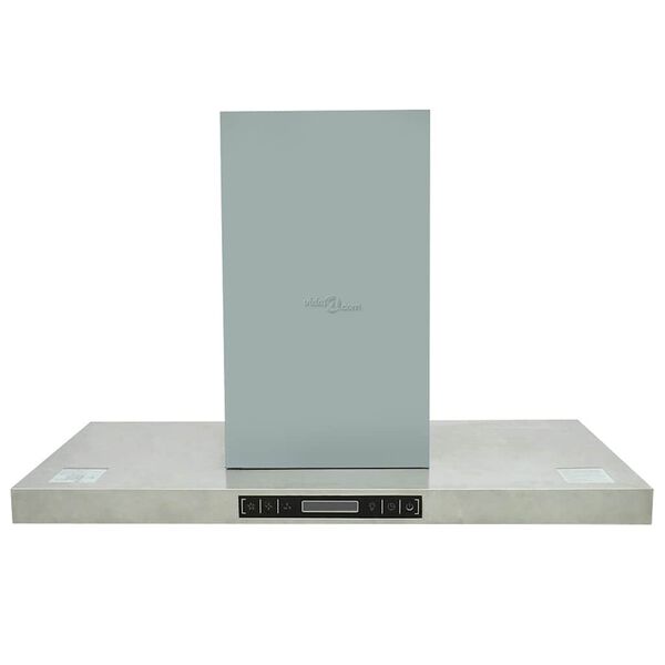 vidaXL Island Mount Range Hood with LCD Display