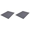 vidaXL PVC Door Mats 2 pcs Grey 90x60 cm