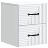 vidaXL Wall-Mounted Bedside Cabinet White 34.5 x 33 x 40 cm