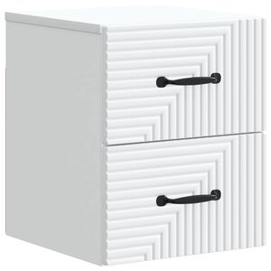 vidaXL Wall-Mounted Bedside Cabinet White 34.5 x 33 x 40 cm