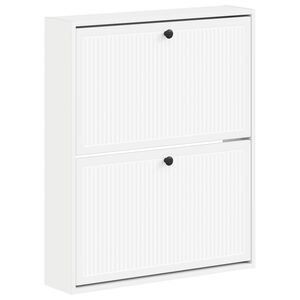 vidaXL Wall-Mounted Shoe Cabinet EDE 71 x 17 x 86 cm Engineered Wood