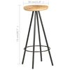 vidaXL Bar Stools 4 pcs Rough Mango Wood