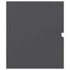 vidaXL 2 Piece Bathroom Furniture Set Grey Engineered Wood
