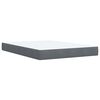 vidaXL Box Spring Bed with Mattress Dark Grey Double Velvet
