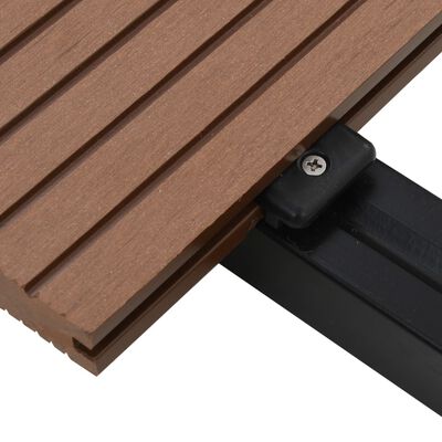 vidaXL WPC Solid Decking Boards with Accessories 20m² 2.2m Light Brown