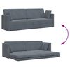 vidaXL Floor Sofa Bed Dark Grey 213 x 70 x 77 cm Velvet