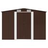 vidaXL Garden Storage Shed Brown 257x205x178 cm Steel