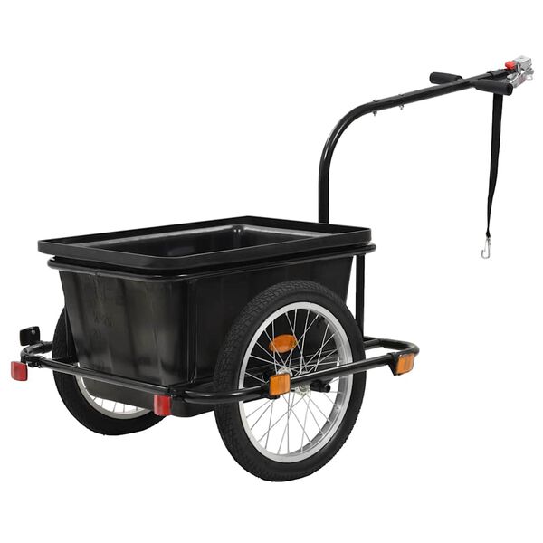 vidaXL Bike Trailer Black 50 L