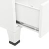vidaXL Industrial Storage Chest White Metal