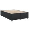 vidaXL Box Spring Bed with Mattress Black Double Faux Leather
