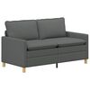 vidaXL Sofa Dark Grey Fabric