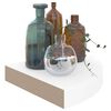 vidaXL Floating Corner Shelves 2 pcs High Gloss White 25x25x3.8 cm MDF