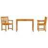 vidaXL Garden Dining Set 3 pcs Brown Solid acacia wood