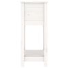 vidaXL Planter with Shelf White 54x34.5x81 cm Solid Wood Pine