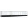 vidaXL Aviary with Extension Silver 1250.5x107x212 cm Steel