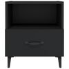 vidaXL Bedside Cabinet Black Engineered Wood