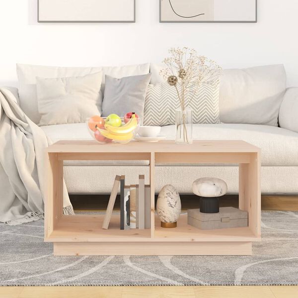 vidaXL Coffee Table 80x50x40 cm Solid Wood Pine