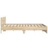 vidaXL Bed Frame without Mattress Sonoma Oak 180x200 cm Super King