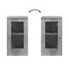 vidaXL Sideboards 2 pcs Concrete Grey 37.5x35.5x67.5 cm Engineered Wood