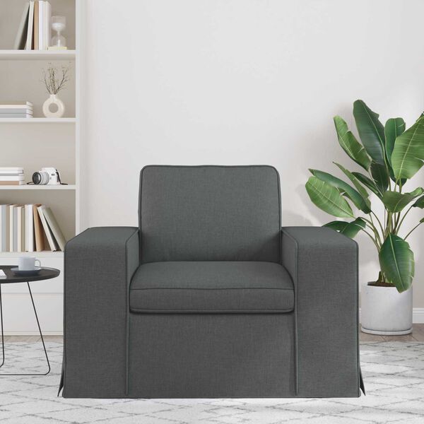 vidaXL Sofa Dark Grey 103 x 80 x 82 cm Fabric