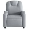 vidaXL Recliner Chair Light Grey Fabric