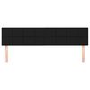 vidaXL Headboards Black 160x5x78/88 cm Fabric