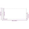 vidaXL Patio Retractable Side Awning 220x500 cm Cream