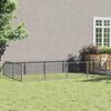 vidaXL Dog Kennel Silver 8 m&sup2; Steel