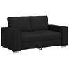 vidaXL Loveseat Sofa Black 160 cm Faux Leather