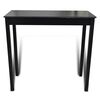 Bar Table with set of 2 Bar Chairs Black