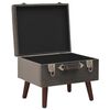 vidaXL Storage Stool Grey 40 cm Velvet