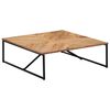 vidaXL Coffee Table | White, Brown | Solid Acacia wood | 110x110x35 cm | Durable
