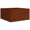 vidaXL Planter 80x80x40 cm Corten Steel