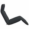 vidaXL Folding Sun lounger Black 175x54x8.5 cm Oxford Fabric