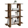vidaXL Book Cabinet/Room Divider Brown Oak 100x30x123.5 cm