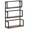 vidaXL Wall Shelf 60x20x85 cm Solid Reclaimed Wood