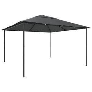vidaXL Gazebo 4x4x3 m Anthracite 180 g/m&sup2;