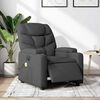 vidaXL Electric Massage Recliner Chair Dark Grey Fabric