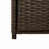 vidaXL Garden Storage Cabinet Brown 105x55x113 cm Poly Rattan