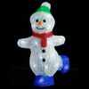 vidaXL Snowman Figure | White | Acrylic | 30cm | Snowman Figure | Cylindrical