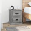 vidaXL Bedside Cabinet Grey Sonoma 39x39x47.5 cm Engineered Wood