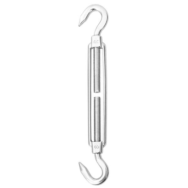 vidaXL 9 Piece Sunshade Sail Accessory Set Stainless Steel