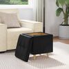 vidaXL Storage Ottoman with Cushion Black 40 x 40 x 45 cm Faux leather