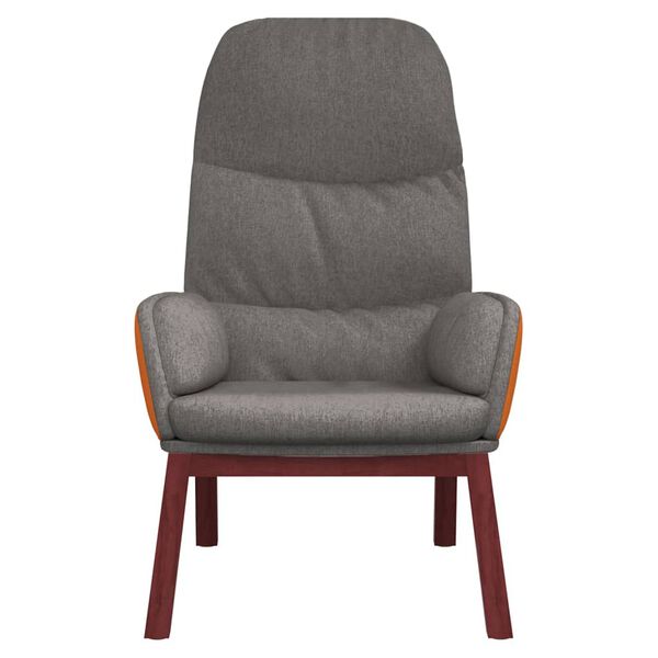 vidaXL Relaxing Chair Light Grey Fabric