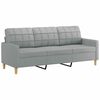 vidaXL 3-Seater Sofa Light Grey 180 cm Fabric